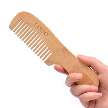 Bamboo Anti-Static Comb With Handle