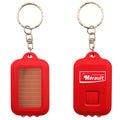 Mini Solar Power Flashlight Keychain With 3 LED Light