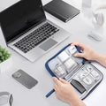 Portable Double Layer Electronic Data Cable Storage Bag