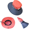 Ponytail Sun Bucket Hat Wide Brim UPF 50+