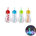 Bulb Shaped Light Up Plastic Water Bottle