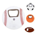 Customizable Sports Fridge Magnet Bottle Opener