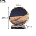 Round Edge Crystal Glass Award