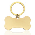 Bone Shaped Stainless Steel Keychain