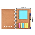 Eco Spiral Notebook Lined Notepad With Pen