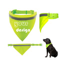 Adjustable Reflective Pet Collar Triangular Drool Towel