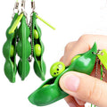 Edamame Stress Relief Keychain Toy