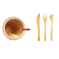 Portable Bamboo Cutlery Set