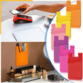2 Pocket Silicone Adhesive Credit Card Cell Phone Sleeves