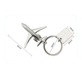 3D Metal Model Airplane Keychain Simulated Passenger Plane