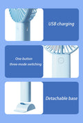 Usb Rechargeable Handheld Fan With Phone Stand
