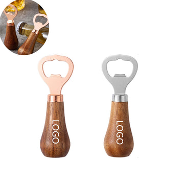Multi Uses Compact Wooden Handheld Beer Bottle Opener