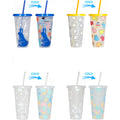 24Oz Color Changing Cold Cups With Straws