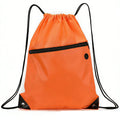 Sport Zipper Pocket Drawstring Backpack