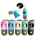 Pet Poop Bag Dispenser W/ Safety LED Flashlight & Carabiner