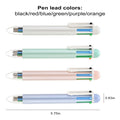 6-Color Push-Button Ballpoint Pen