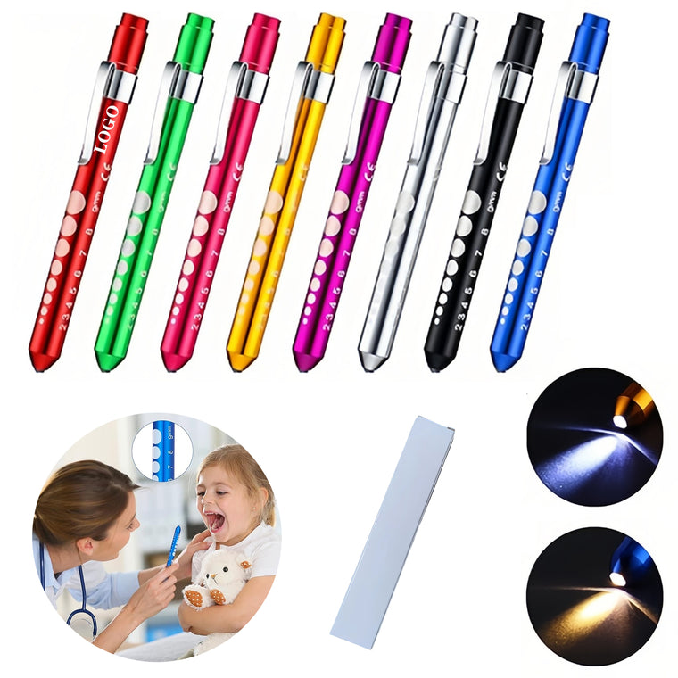 LED Medical Pen Light with Pupil Gauge