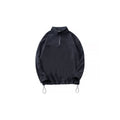 Double-Sided Fleece Drawstring Half-Zipper Sweatshirt