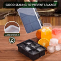 6 Flexible Silicone Ice Cube Trays