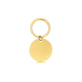 Circular Shaped Stainless Steel Keychain