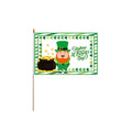 St. Patrick's Day Wooden Hand Waving Flag