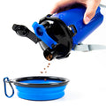 2-in-1 Pet Water & Food Cup with Collapsible Bowl
