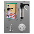 Cookie And Icing Press Gun With 13 Round Cookie Tools And 8 Icing Tips