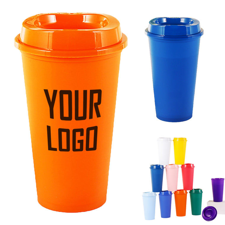 16 Oz Simple Plastic Straight Drinking Mug