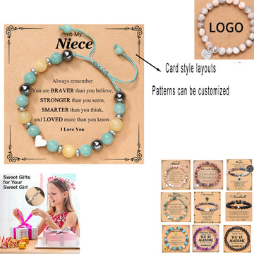 Natural Stone Beaded Bracelet
