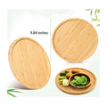 9.84 Inches Round Bamboo Tray