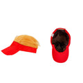 Adjustable Baseball Wig Caps Fake Hairs Visor Hat
