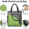 Durable Zippered Insulated Lunch Bag With Spacious Compartments