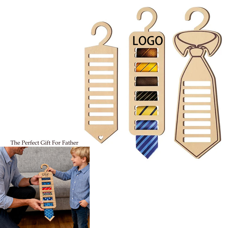 Men's Wooden Tie Rack
