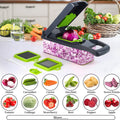 14-in-1 Multifunctional Vegetable Chopper with 8 Blades