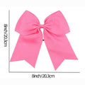 8" Cheer Bow Hair Tie, Ribbon Headband For Girls