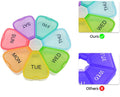 7 Day Compartment Tablet Pill Case Medicine Bottles Box