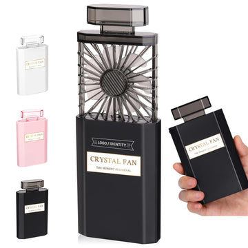 Perfume Bottle Shaped Handheld Fan with 3 Speeds
