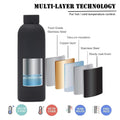 17Oz Narrow Mouth Stainless Steel Fitness Water Bottle