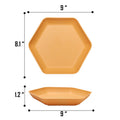 Wheat Straw Hexagonal Home Use Plate