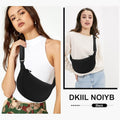 Unisex Nylon Waterproof Outdoor Leisure Half Moon Bag