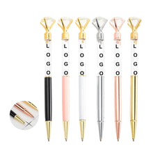 Large Diamond Metal Ballpoint Pen