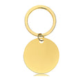 Stainless Steel Metal Round Brand Keychain