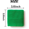 Colorful Sports Wristbands Cotton Sweatband Wristbands