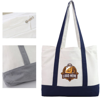 Cotton Canvas Boat Tote Bags