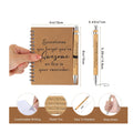 Bamboo Spiral Notebook With Pen