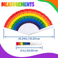 Full Color Custom 9" Rainbow Pride Folding Fan
