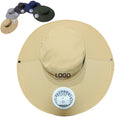 Outdoor Wide Brim Sun Hat with Fan