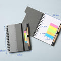 Spiral Notebook With Sticky Pen And Ruler
