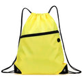 18" Drawstring Backpack With Front Zipper Pocket