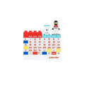 Cartoon Desktop DIY Building Blocks Permanent Calendar